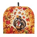 Fall Rooster Maple Tea Cozy for Teapot Insulated Warm Tea Pot Cover for Home Kitchen Accessories Tea Cozy Teapot Dust Protector for Thanksgiving Decorative