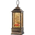 Fall Snow Globe Lantern Thanksgiving Glittering Lighted Lantern, Fall Harvest Day Decorations Gifts, Home Fall Halloween Decor (Pumpkins &amp;Truck)