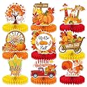 Fall Thanksgiving Table Decorations, Autumn Honeycomb Centerpieces