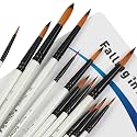 Falling in Art 12 PCS Professional Round Paint Brushes Set