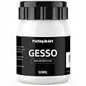 Falling in Art 16.9 Oz White Gesso Primer for Acrylic &Oil Paint