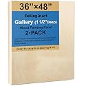 Falling in Art 2 Pack 36x48'' Unfinished Gallery Birch Wood Canvas Panels