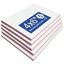 Falling in Art 5 Pack 4x6 Rubber Carving Block, Easy Cut Lino Blocks