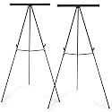 Falling in Art 63 1/2'' Aluminum Flip Chart Presentation Easel,2 Pack