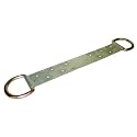 FallTech 7431 Permanent Roofing Anchor-Double D-Ring, Stainless Steel Body, 17" Including D-Rings with 12" Nailing Surface, Natural