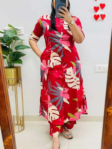 FALODI BALAJI Women Kurti Palazzo Set