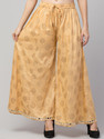 FamBee Flared Women Beige Trousers