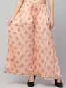 FamBee Flared Women Orange Trousers