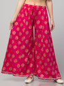 FamBee Flared Women Pink Trousers