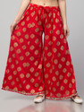 FamBee Flared Women Red Trousers