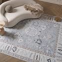 Fame Rugs Gray Modern Oushak Rug 10x13, Vintage Turkish Colorful Oriental Washable Antique Inspired Oversize Area Rugs, Luxury Living Room Bedroom (Gbeige, 10' x 13')