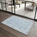 Fame Rugs Lavender Modern Oushak Rug 3x5, Washable Vintage Turkish Colorful Oriental Antique Inspired Foldable Small Area Rugs, Luxury Living Room Bedroom (386PBL, 2'6" x 5')