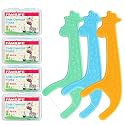 FAMILIFE Floss Picks, 120 Count Kids Flossers Fluoride Free 4 Travel Cases
