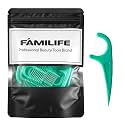 FAMILIFE Floss Picks, 90 Count Mint Dental Floss Picks for Adults &amp; Kids