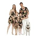 Family Matching Hawaiian Clothes, Black Rafelsia