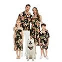 Family Matching Hawaiian Clothes, Black Rafelsia