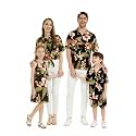 Family Matching Hawaiian Clothes, Black Rafelsia