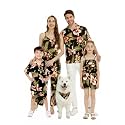 Family Matching Hawaiian Clothes, Black Rafelsia