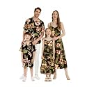 Family Matching Hawaiian Clothes, Black Rafelsia