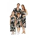 Family Matching Hawaiian Clothes, Hibiscus Black
