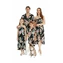 Family Matching Hawaiian Clothes, Hibiscus Black