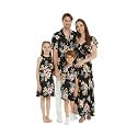 Family Matching Hawaiian Clothes, Hibiscus Black