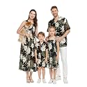 Family Matching Hawaiian Clothes, Wispy Cereus Black