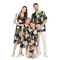 Family Matching Hawaiian Clothes, Wispy Cereus Black