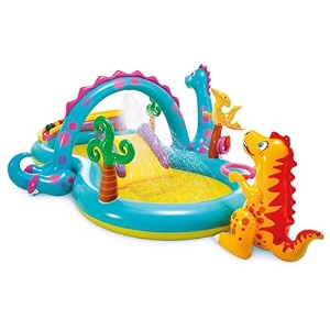 family playcenter for kids childrens and toddlers to fun and enjoyment in backyard in vacations having inflatable toys and games with multiple designs dinoland playcenter 57135