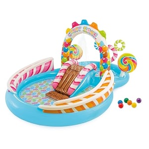 family playcenter for kids childrens and toddlers to fun and enjoyment in backyard in vacations having inflatable toys and games with multiple designs candy zone playcenter 57149
