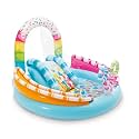 Family Playcenter for Kids, Childrens and Toddlers to Fun and Enjoyment in Backyard in Vacations, Having Inflatable Toys and Games with Multiple Designs (Candy Fun Playcenter 57144)