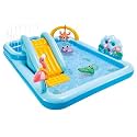 Family Playcenter for Kids, Childrens and Toddlers to Fun and Enjoyment in Backyard in Vacations, Having Inflatable Toys and Games with Multiple Designs (Jungle Adventure Playcenter 57161)