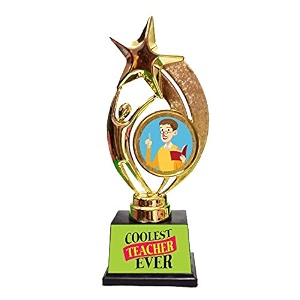 birthday gift for teacher coolest teacher ever trophy medal award for sir for teachers day gifts