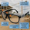FAMOUS Prescription safety eyeglass frames for men and women tr90 material polycarbonate side shield material black colour frame