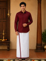 Famuzz Men Shirt Dhoti Set