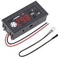 Fan Temperature Controller, ICSTATION DC 12V PWM 4-Wire Fan Speed Controller Module with Temperature Probe Digital Display Temperature Controlled Governor for 3A Fan PC