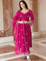 FANCIFLAIR Embroidered Anarkali Kurta Bottom Dupatta