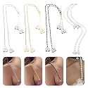Fancy Adjustable Bra Straps for Women | Stylish &amp; Comfortable For Dresses &amp; Tops | Diamond &amp; Pearl Design Non-Slip Bling Shoulder Straps for Wedding &amp; Party Outfit