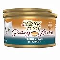 Fancy Feast Purina Gravy Lovers Turkey Feast Grilled Gourmet Cat Food in Wet Cat Food Gravy - 3 oz. Cans,(Pack of 48)