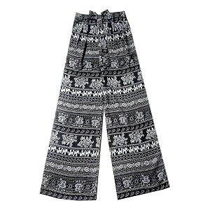 Fancy Polyester Palazzo with Belt Tye for