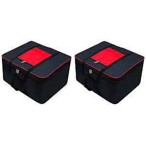 presents big size underbed water water proof storage bagstorage organizer for storing blanket clothes with zipper closure and handle red 2