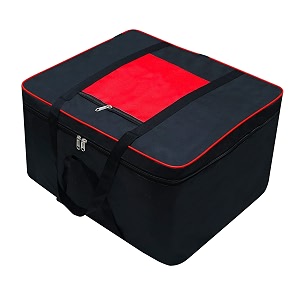 presents big size underbed water water proof storage bagstorage organizer for storing blanket clothes with zipper closure and handle red 1