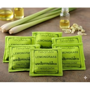 lemongrass fragrance sachet - pack of 5