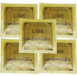 lime fragrance sachets - pack of 5