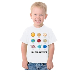 FancyDressWale Solar System Planets Theme T-Shirt for