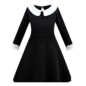 FancyDressWale Wednesday Addams Costume Girls Peter Pan