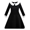 FancyDressWale Wednesday Addams Costume Girls Peter Pan