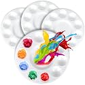 FANDAMEI Paint Palette, Paint Tray Palette, Round Paint Trays, 4PCS