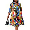 FANDEE Plus Size Midi Dress for Women Casual - Fit and Flare Summer Dresses