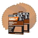 Fandeli | Multi-Purpose Sanding Paper | Assorted Grits (80,120,220) | 50 Sheets of 23 x 28 cm | Perfect for Sanding Metal and Sanding Wood | Hand Sanding | Orbital Sanders.